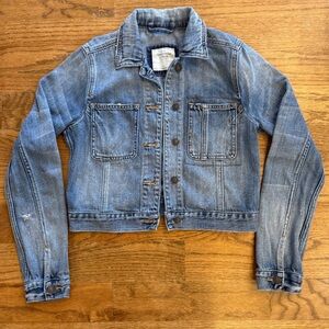 Abercrombie Women’s Distressed Jean Jacket - Size Small